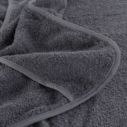 vidaXL Set 4 Hotel Face Towels 135x60 cm 400gsm Charcoal