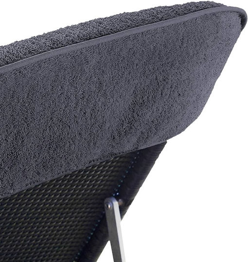 vidaXL Σετ 6 Ξενοδοχειακές Πετσέτες Προσώπου 135x60 εκ. Ανθρακί Βάρους 400gsm