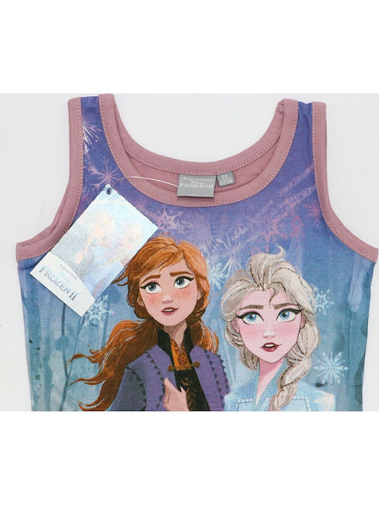 Disney Παιδική Πιτζάμα Καλοκαιρινή Ροζ Frozen