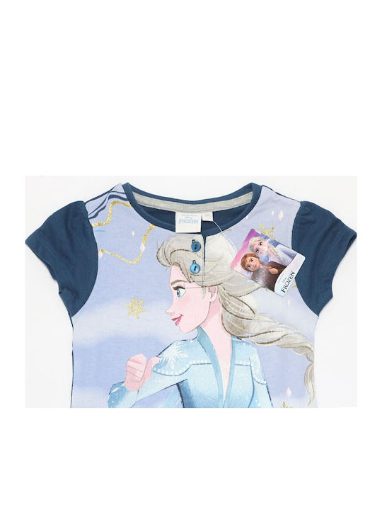 Disney Kids' Pajamas Summer Navy Blue Frozen