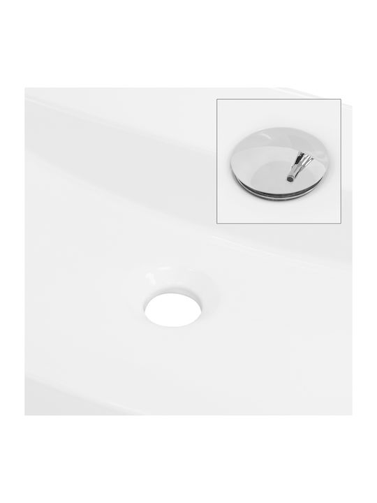 ML-Design Надеждна мивка Керамика 60x40x12см Бял