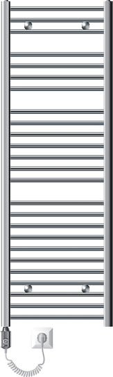 ECD Germany Elektrischer Handtuchhalter 1200W 150x50cm Silber