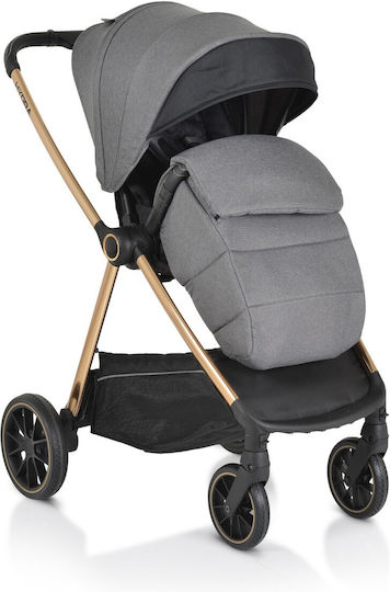 Cangaroo Hydra Adjustable 2 in 1 Baby Stroller Suitable for Newborn Gray