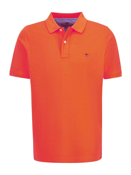 Fynch Hatton Men's Short Sleeve Blouse Polo Orange