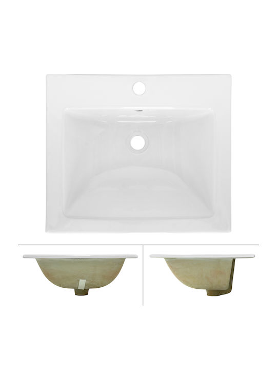 ML-Design Inset / Countertop Sink Ceramic 45x22.5x42cm White