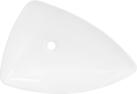 ML-Design Επικαθήμενος Νιπτήρας Κεραμικός 69x46x13cm Λευκός