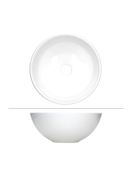 ML-Design Aufgesetztes Waschbecken Keramik 28x28x11.6cm Weiß