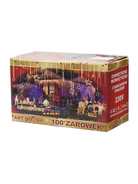 100 Lights LED 6.5m. Red in String 1pcs 100 Lights LED 6.5m. Red in String 1pcs