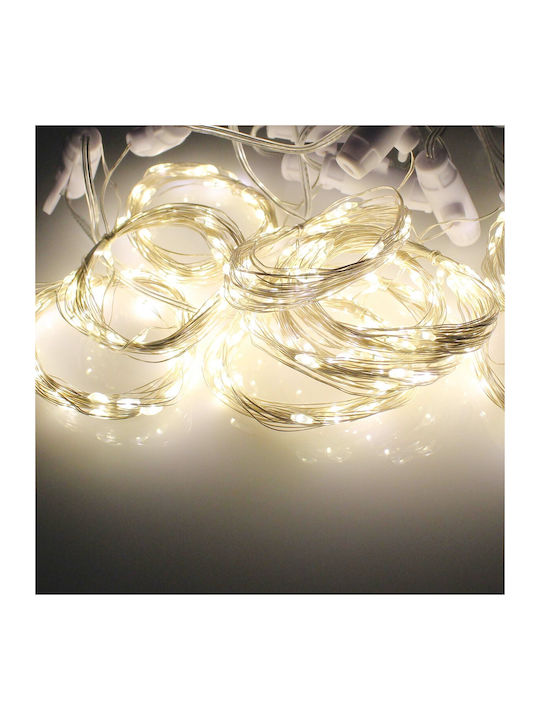200 Λαμπάκια LED Κουρτίνα 4μ. Θερμό Λευκό USB 200 Λαμπάκια LED Κουρτίνα 4μ. Θερμό Λευκό USB