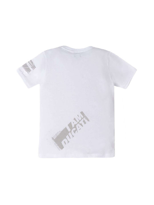 Ducati Kinder-T-Shirt Weiß