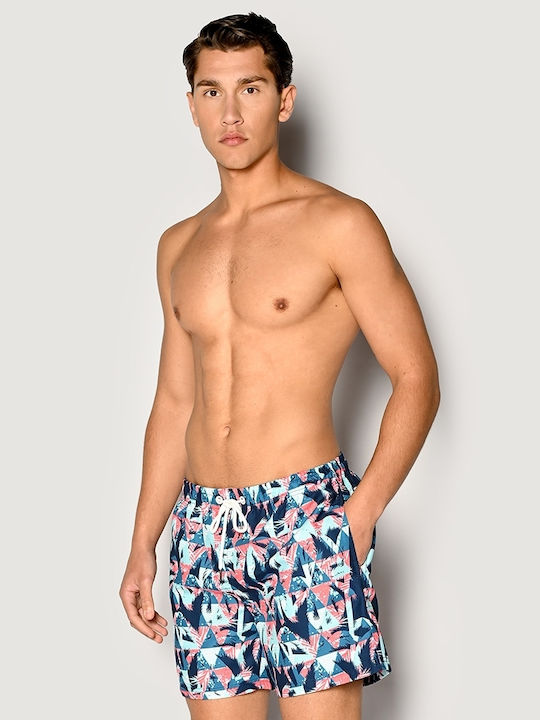 Men's Swimwear Shorts Green with Patterns