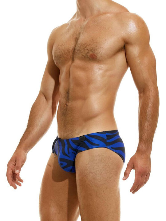 Modus Vivendi Men's Swimwear Bermuda Blue with Patterns