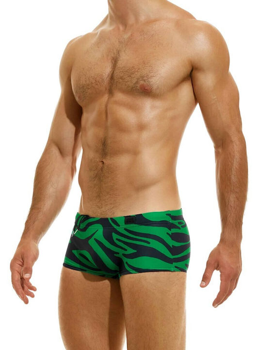 Modus Vivendi Men's Swimwear Shorts Green with Patterns