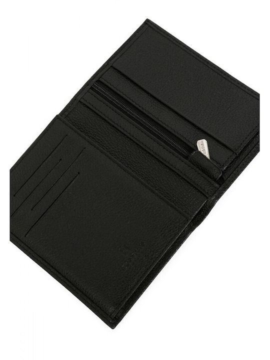 Leather Men's Wallet Cards Black