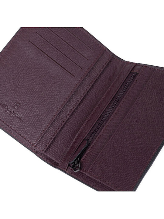 Leather Men's Wallet Classic with RFID Burgundy