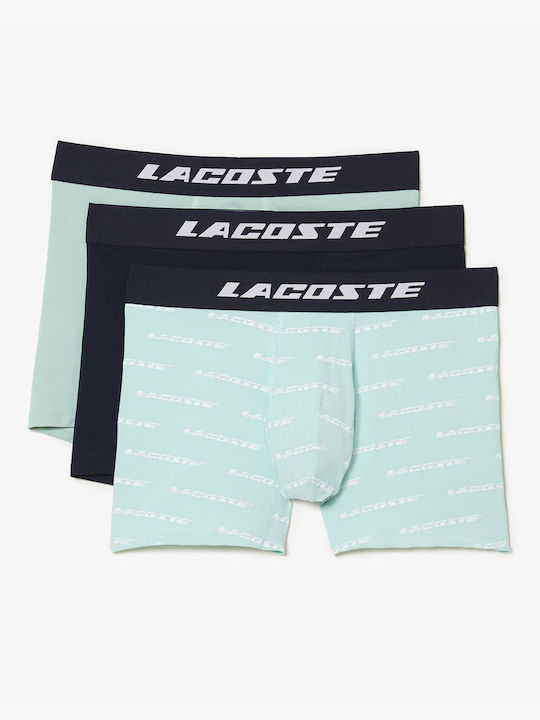 Lacoste Boxeri pentru bărbați Verde mentă 3Pachet