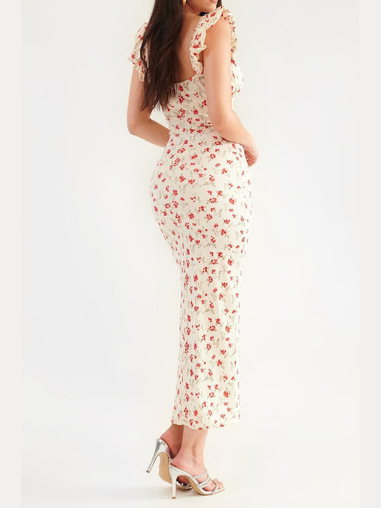 DOT Summer Midi Dress Beige