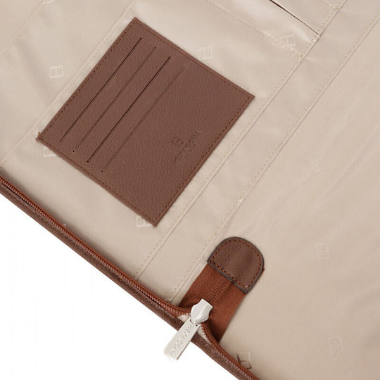 Hexagona Clipboard Bifold Conference for Paper A4 Brown 1pcs
