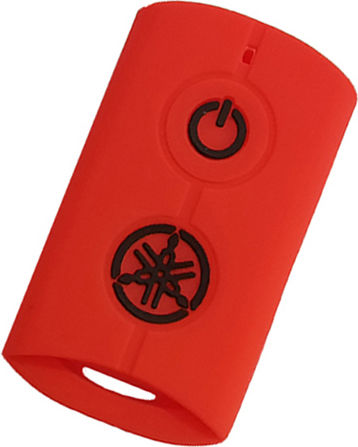 Silicone Car Key Cover Case with 2 Buttons for Yamaha Red