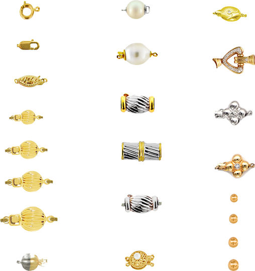 Margaritari Metallic Jewelry Clasp Gold 1.6x1.6cm.