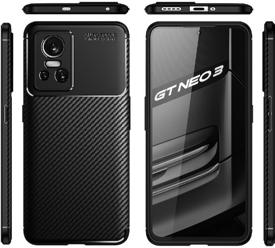 Ancus Autofocus Shock Proof Back Cover Silicone Black (Realme GT Neo 3)