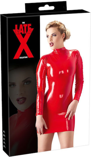 LateX Mini Dress Φόρεμα Κόκκινο