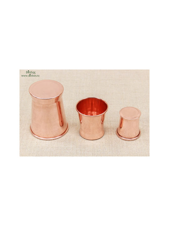 Glas Wasser aus Kupfer in Rose Gold Farbe 400ml