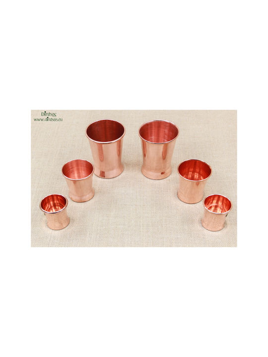 Glas Wasser aus Kupfer in Rose Gold Farbe 400ml