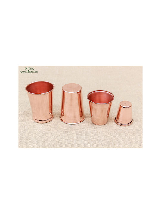 Glas Wasser / Cocktail/Trinken aus Kupfer in Rose Gold Farbe 100ml
