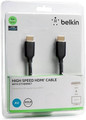 Belkin HDMI 1.4 Cable HDMI male - HDMI male 5m Black