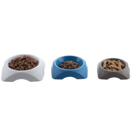 Bama Kunststoff Schalen Futter für Hund & Katze 600ml in Blau Farbe