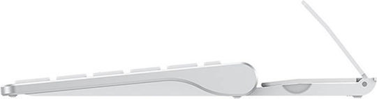 Omoton KB088 Ασύρματο Bluetooth Πληκτρολόγιο για Tablet Αγγλικό US Λευκό