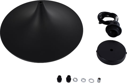 GloboStar Shanghai Black Bell Ceiling Light with E27 Socket 37x20x20cm