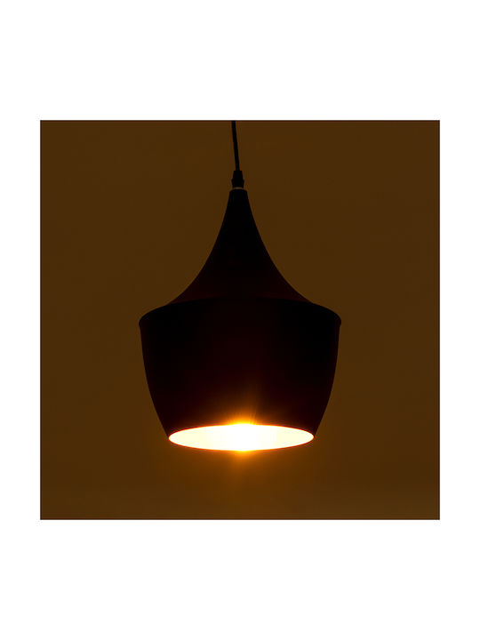 GloboStar Shanghai Black Bell Ceiling Light with E27 Socket 24x30x30cm