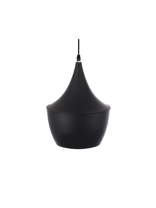 GloboStar Shanghai Black Bell Ceiling Light with E27 Socket 24x30x30cm