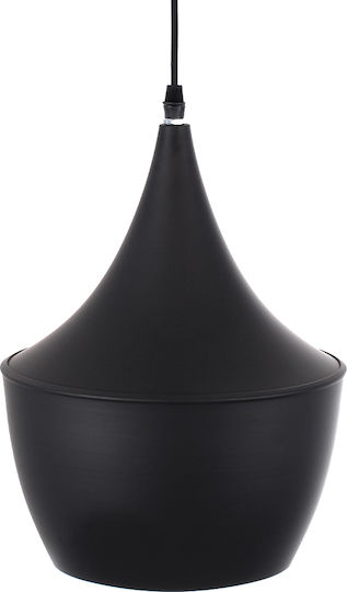 GloboStar Shanghai Black Bell Ceiling Light with E27 Socket 24x30x30cm