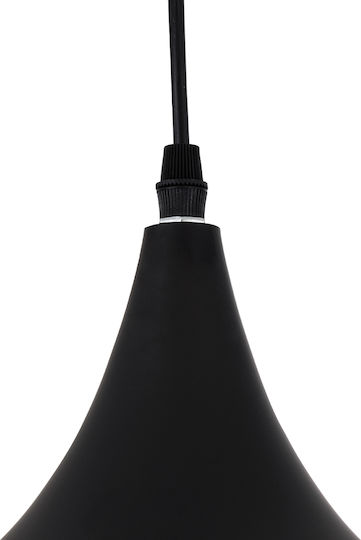 GloboStar Shanghai Black Bell Ceiling Light with E27 Socket 37x20x20cm