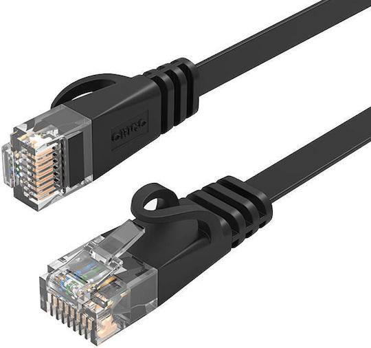 Orico Flat U/UTP Cat.6 Gigabit Network Cable Ethernet 2m Black