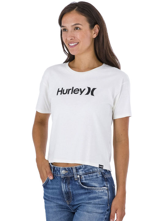 Hurley Women's Crop T-shirt White