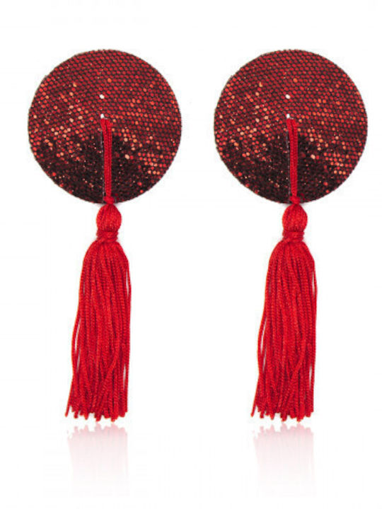 Naughty Toys Burlesque Runde Nippelabdeckungen Rote