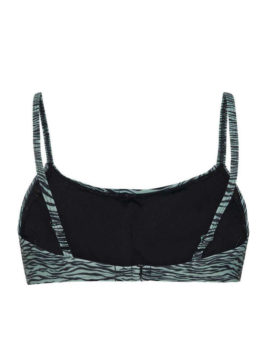 Bikini Triangle Animal Print Green