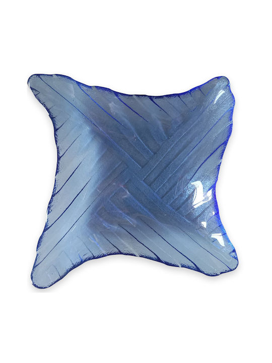 Joli Plate Desert Square Glass Multicolour 10x10cm 6pcs