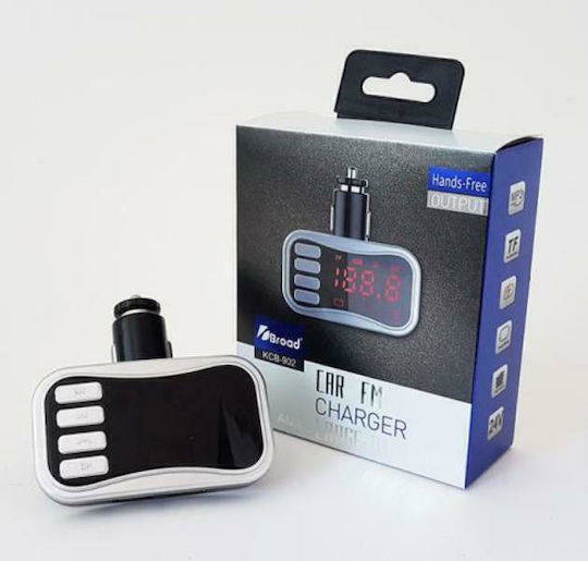 FM Transmitter Αυτοκινήτου KCB-902 με AUX / Bluetooth / MicroSD / USB