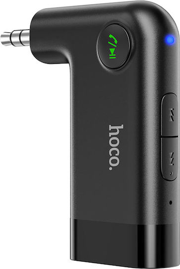 Hoco FM Transmitter Αυτοκινήτου E53 Dawn Sound V.5.0 με AUX Μαύρο