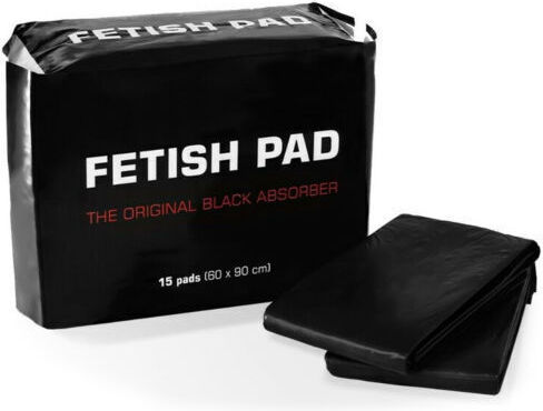 Fetish Addict Fetish Pad - The Ultimate Absorber Latex Sheet in Black Color 15pcs