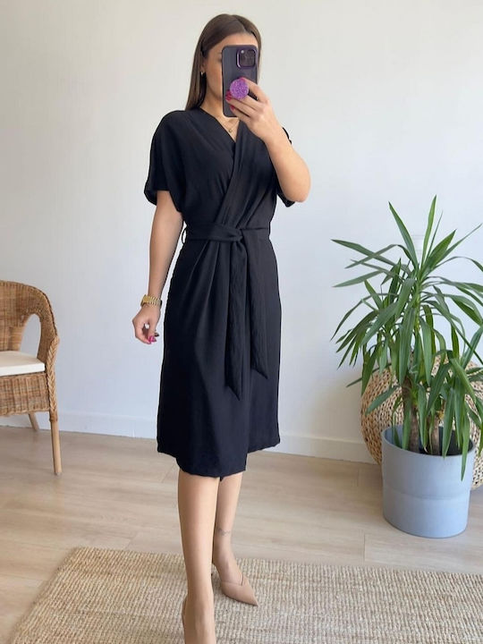 Concept Summer Midi Dress Black