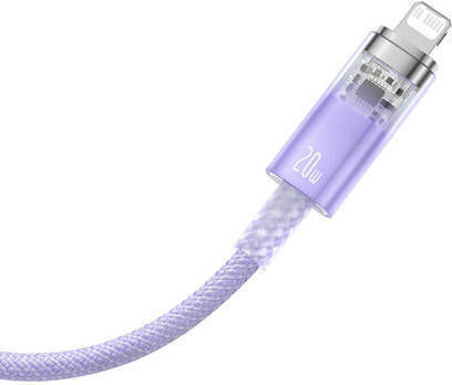 Baseus Explorer Braided USB-C to Lightning Cable 20W Purple 2m