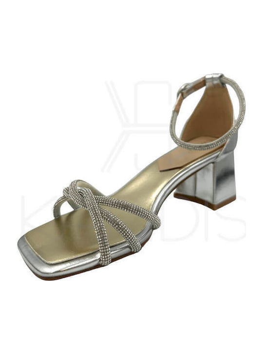 Leder Sandalen Anatomisch Silber