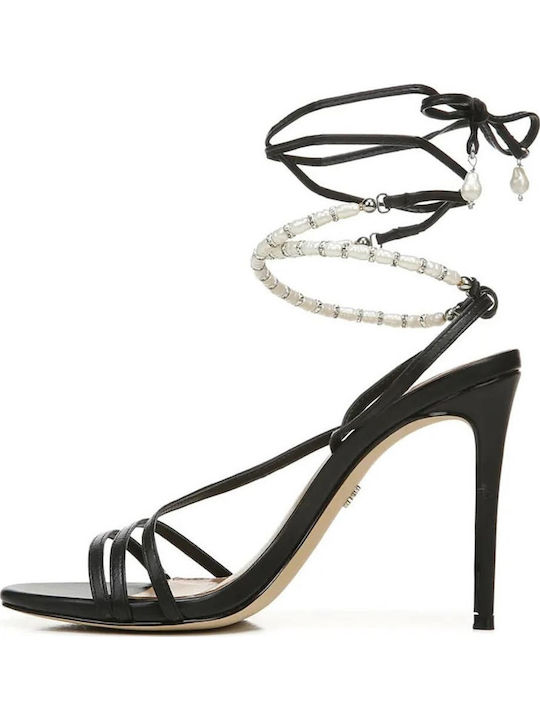 Din piele Sandale Negre