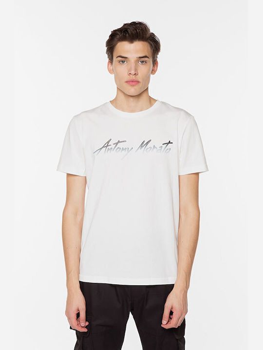 Antony Morato Men's Short Sleeve T-shirt White